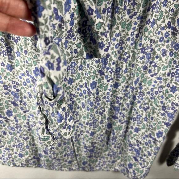 Anne Carson Women’s Floral V-Neck Blouse 3/4 Sleeves - Medium - Picture 8 of 8